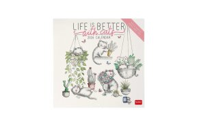 LEGAMI WALL CALENDAR 2026 30X29 SKETCHY CATS